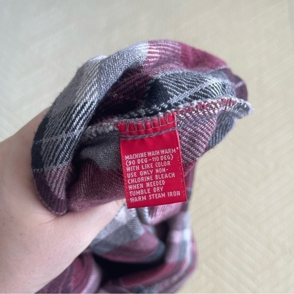 Coleman Thick Cotton Plaid Red Button Down Shirt XL Red - Picture 6 of 6